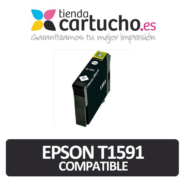 Cartucho de tinta epson T1591 negro photo compatible