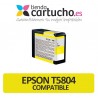 Cartucho de tinta Epson T5804 amarillo compatible