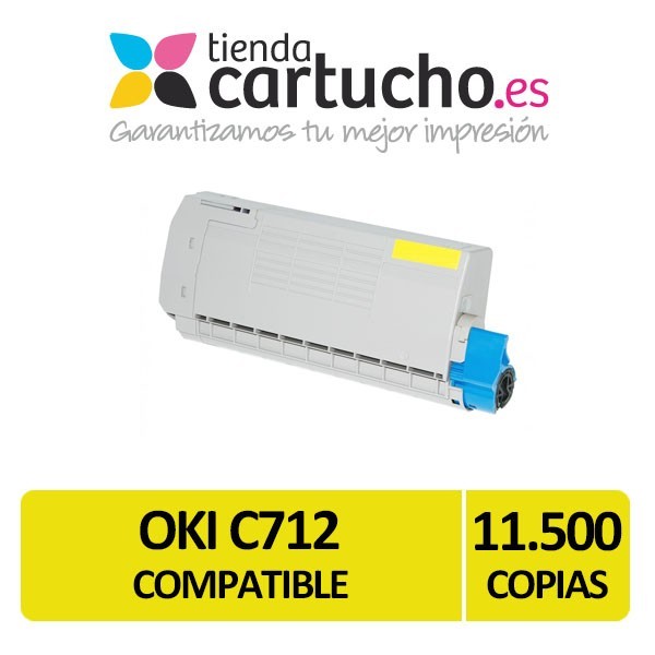 Toner OKI C712 Compatible Amarillo