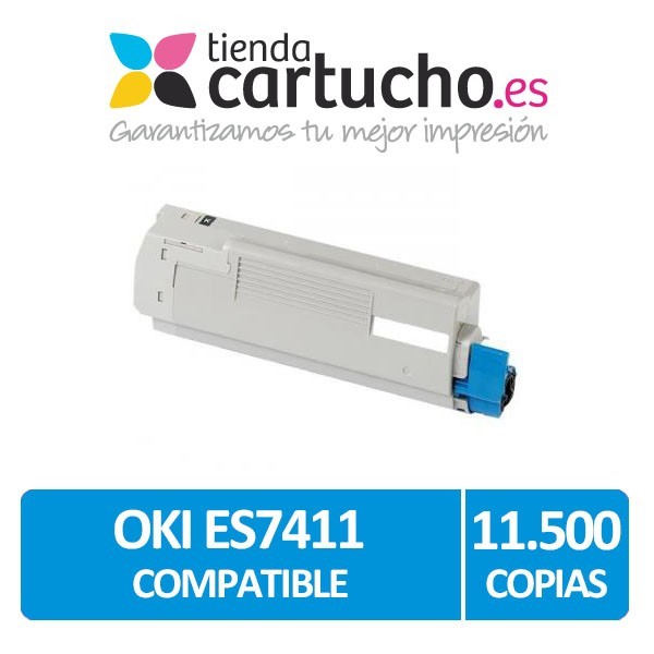 Toner OKI ES7411 Compatible Cyan