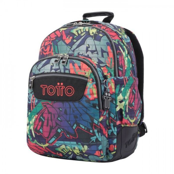 Mochila Escolar Graffiti Totto Rayol Tiendacartucho