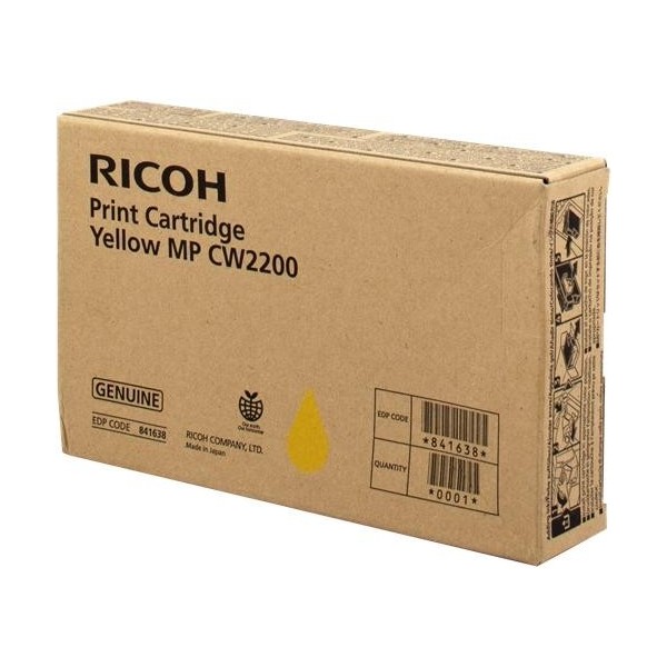 Original - Ricoh Aficio MP-CW2200SP Amarillo Cartucho de Tinta - 841638/MP CW2200Y