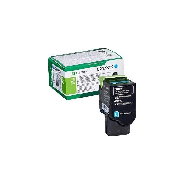 Original - Lexmark C2425/C2535/MC2425/MC2535/MC2640 Cyan Cartucho de Toner - C242XC0