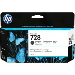 Original - HP 728 Negro Mate Cartucho de Tinta - 3WX25A