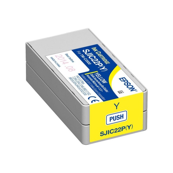 Original - Epson SJIC22P Amarillo Cartucho de Tinta - C33S020604/SJIC22P(Y)