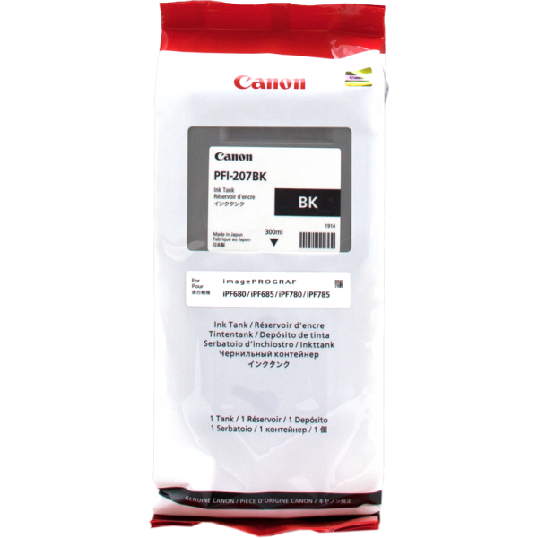 Original - Canon PFI207 Negro Mate Cartucho de Tinta - PFI207MBK/8788B001