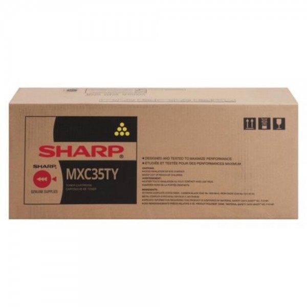 Original - Sharp MXC35 Amarillo Cartucho de Toner - MXC35TY