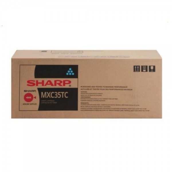 Original - Sharp MXC35 Cyan Cartucho de Toner - MXC35TC