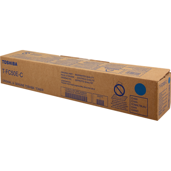 Original - Toshiba T-FC50EC Cyan Cartucho de Toner - 6AJ00000113/6AJ00000227/6AJ00000301