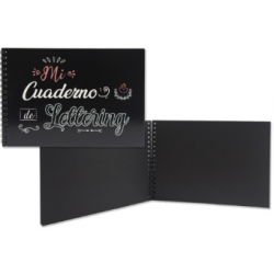 Cuaderno lettering minkblau...