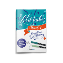 Cuaderno lettering minkblau...