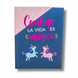 Libreta pequeña "CONTIGO la...