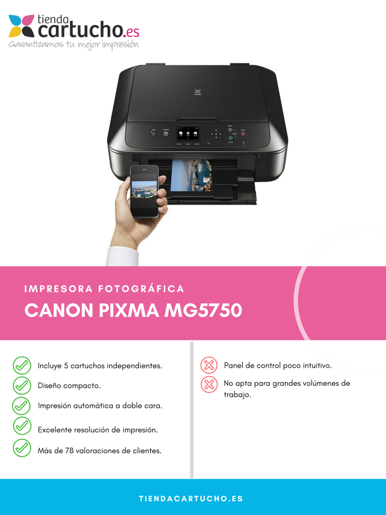 Descubre la Canon Pixma MG5750